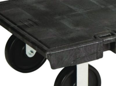 Platform Truck, 2,000 lb Capacity, 24 x 48 x 7, Black