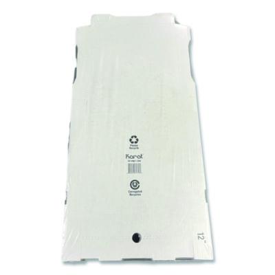 Corrugated Paper Boxes, 12 x 12 x 1.97, White/Brown, 50/Carton