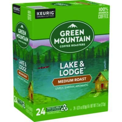 Green Mountain Coffee Lake And Lodge Coffee K-Cups, Medium Roast, 24/box (GMT6523) GMT6523