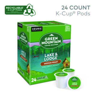 Green Mountain Coffee Lake And Lodge Coffee K-Cups, Medium Roast, 24/box (GMT6523) GMT6523