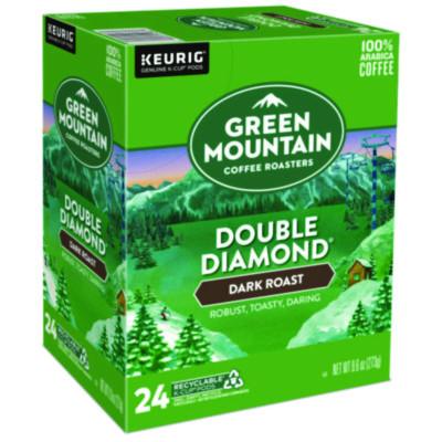 Green Mountain Coffee Double Black Diamond Extra Bold Coffee K-Cups, 96/carton (GMT4066CT) GMT4066CT