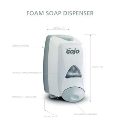Fmx-12 Soap Dispenser, 1,250 Ml, 6.12 X 5.13 X 10.5, Gray/white