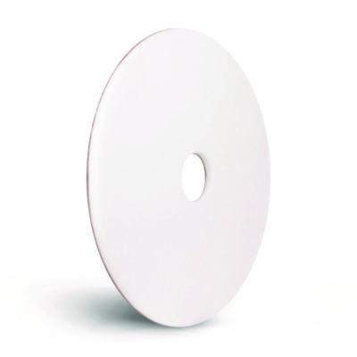 Americo XTRACT Melamine Floor Pad, 20" Diameter, White/Brown, 5/Carton (AM7404020) AM7404020