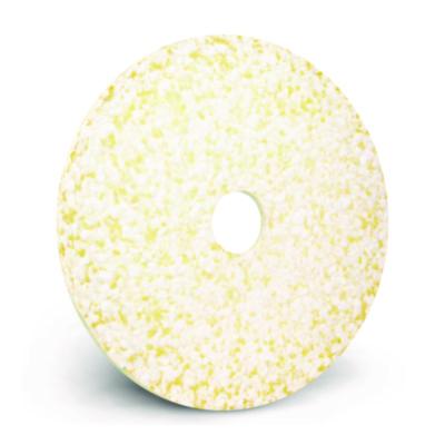 Americo Toro Floor Pad, 14" Diameter, White/Brown/Yellow, 2/Carton (AM7405614) AM7405614