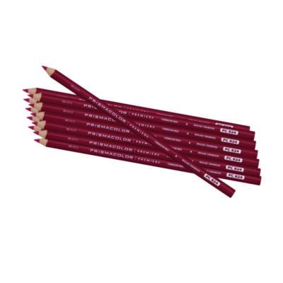 Premier Colored Pencil, Crimson Red Lead, Crimson Red Barrel, 12/Pack