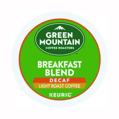 Breakfast Blend Decaf Coffee K-Cups, 48/Box