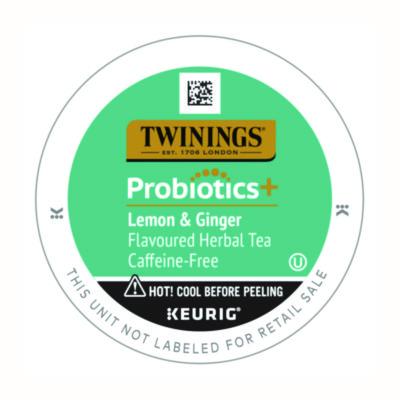Probiotics+ Herbal Lemon & Ginger Tea, 24/Box