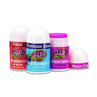 Lip Balm with Aloe Vera and Vitamin E, Assorted, 0.1 oz Tube, 100/Box