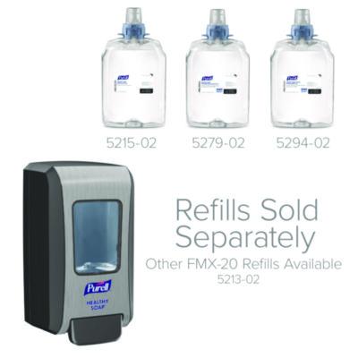 FMX-20 Soap Push-Style Dispenser, 2,000 mL, 6.5 x 4.65 x 11.86, Graphite/Chrome, 6/Carton