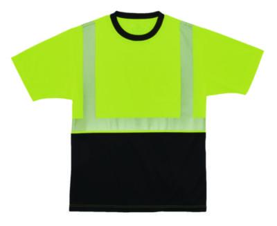 ergodyne® GloWear 8280BK Class 2 Performance T-Shirt with Black Bottom