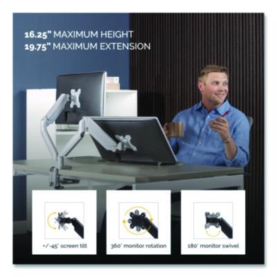 Platinum Series Dual Monitor Arm, For 27