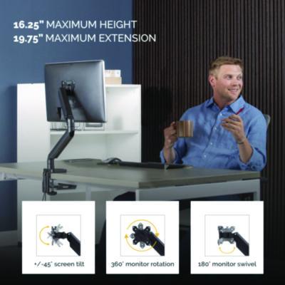 Platinum Series Single Monitor Arm, For 30