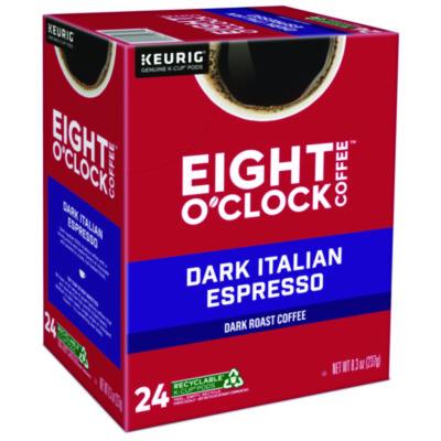 Eight O%27Clock Dark Italian Espresso Coffee K-Cups, 24/Box (GMT6408) GMT6408