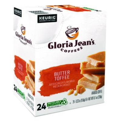 Gloria Jean%27s Butter Toffee Coffee K-Cups, 24/Box (60051012) DIE60051012