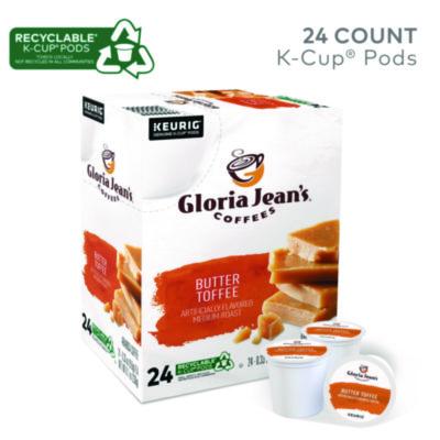 Gloria Jean%27s Butter Toffee Coffee K-Cups, 24/Box (60051012) DIE60051012