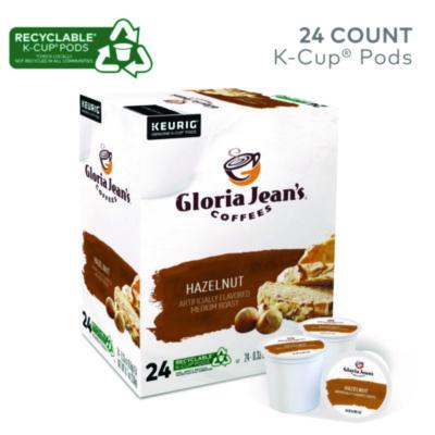 Gloria Jean%27s Hazelnut Coffee K-Cups, 24/Box (60051052) DIE60051052
