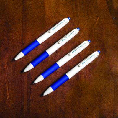 Sarasa Dry X1+ Gel Pen, Retractable, Medium 0.7 mm, Blue Ink, White/Blue Barrel, 12/Pack