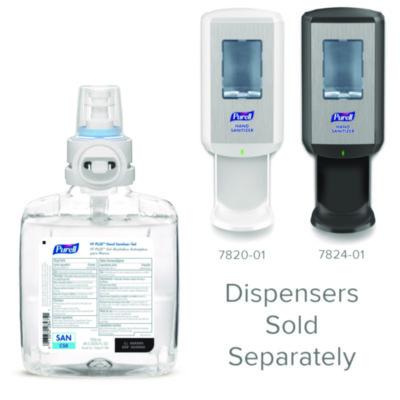 VF PLUS Hand Sanitizer Gel, 1,200 mL Refill Bottle, Fragrance-Free, For CS8 Dispensers, 2/Carton