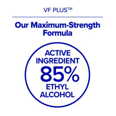 VF PLUS Hand Sanitizer Gel, 1,200 mL Refill Bottle, Fragrance-Free, For CS8 Dispensers, 2/Carton