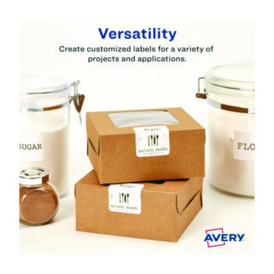 Avery Laser/Inkjet Media Labels, Inkjet/Laser Printers, 2.75" x 2.75", Matte White, 9 Labels/Sheet, 70 Sheets/Box (AVE5196) AVE5196