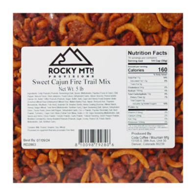 Sweet Cajun Fire Roasted Trail Mix, 80 oz Bag, 4/Carton