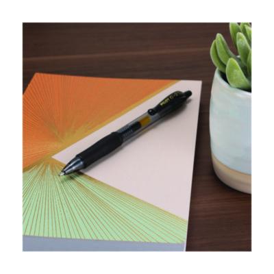 G2 Premium Gel Pen, Retractable, Extra-Fine 0.5 mm, Black Ink, Smoke/Black Barrel, 4/Pack