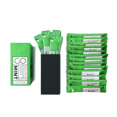 Individual Mouthwash Packets, Display Pack, Mint Flavor, 0.37 oz Packet, 20/Pack