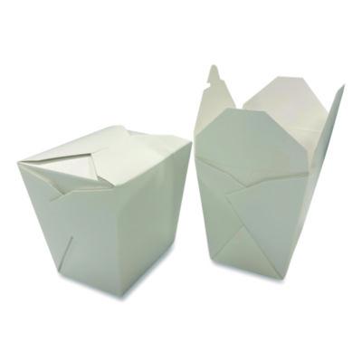 Food Pail, 32 oz, 4 x 3.69 x 4.55, White, Paper, 400/Carton