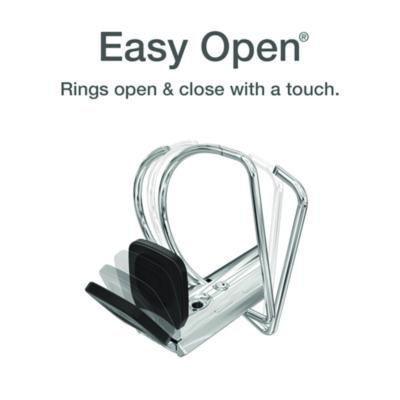 Premier Easy Open Clearvue Locking Slant-D Ring Binder, 3 Rings, 2