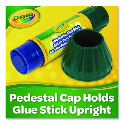 Crayola Washable Glue Sticks, 0.88 oz, Dries Clear (CYO414057) CYO414057