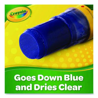 Crayola Washable Glue Sticks, 0.88 oz, Dries Clear (CYO414057) CYO414057