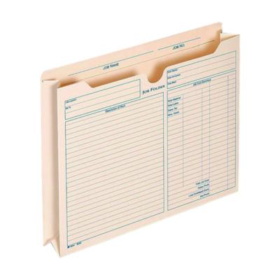 Adams Pre-Printed Heavy-Duty Reinforced File Pocket, 2" Expansion, Letter Size, Manila, 15/Pack (ABF9294E) ABF9294E