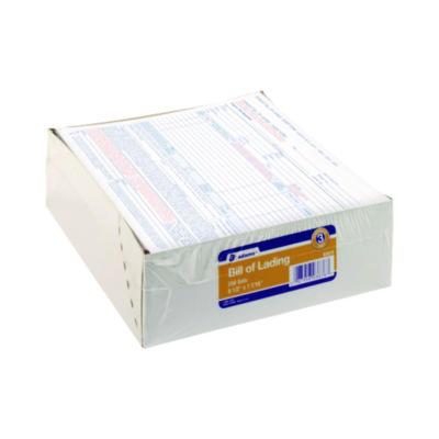 Bill of Lading - Short Form for Up to Ten Articles, Three-Part Carbonless, 8.5 x 6.94, 250 Forms Total