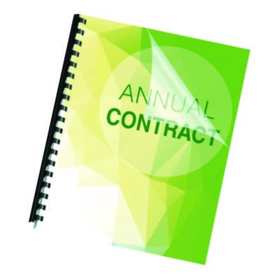 Crystals Transparent Presentation Covers for Binding Systems, Unpunched, Clear, with Square Corners, 11 x 8.5, 25/Pack