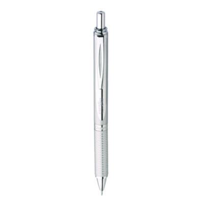 EnerGel Alloy RT Gel Pen, Retractable, Medium 0.7 mm, Black Ink, Polished Aluminum Barrel