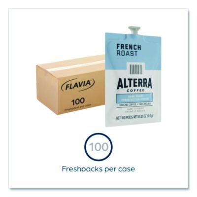 Alterra French Roast Coffee Freshpack, 100/Carton