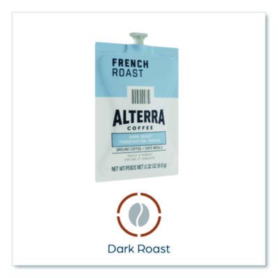 Alterra French Roast Coffee Freshpack, 100/Carton