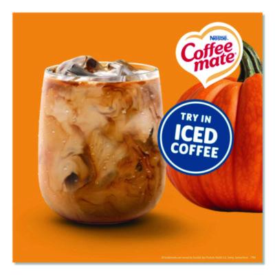 Liquid Coffee Creamer, Pumpkin Spice, 0.38 oz Mini Cups, 50/Box, 4 Boxes/Carton