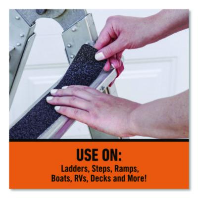 Grip Tape; Material Type: Polyvinylchloride ; Backing Type: Textured ; Adhesive Material: Acrylic ; Color: Black ; Thickness (mil): 0.1000 ; Width (Inch): 2