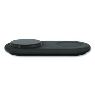 BOOST CHARGE Pro 2-in-1 Magnetic Wireless Charging Pad with Qi2, USB-C, 15 W, Black