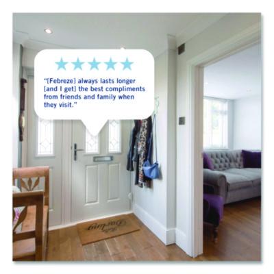 Air Freshener Warmer Starter Kit, Clear/White, with (2) Downy April Fresh Refills