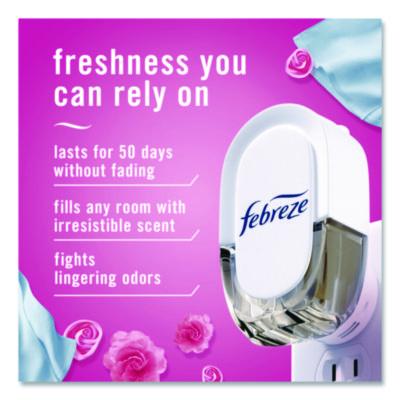 Air Freshener Warmer Starter Kit, Clear/White, with (2) Downy April Fresh Refills