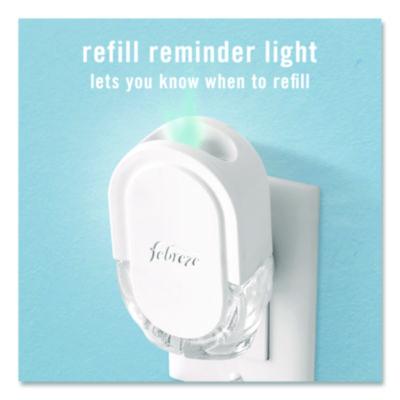 Air Freshener Warmer Starter Kit, Clear/White, with (2) Downy April Fresh Refills