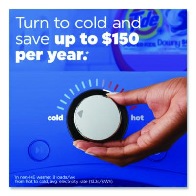 Power PODS Plus Downy Laundry Detergent, April Fresh Scent, 98 oz Tub, 63 Pods/Tub