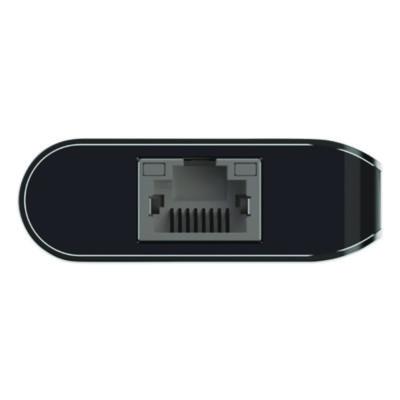 Connect 6-in-1 USB-C Multiport Adapter Hub, 6-Port, Gray