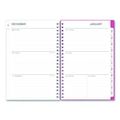 Blue Sky BCA Orchid Weekly/Monthly Planner, Orchids Artwork, 8 x 5, White/Pink Cover, 12-Month (Jan to Dec): 2025 (BLS14208425) BLS14208425