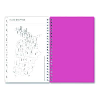 Blue Sky BCA Orchid Weekly/Monthly Planner, Orchids Artwork, 8 x 5, White/Pink Cover, 12-Month (Jan to Dec): 2025 (BLS14208425) BLS14208425