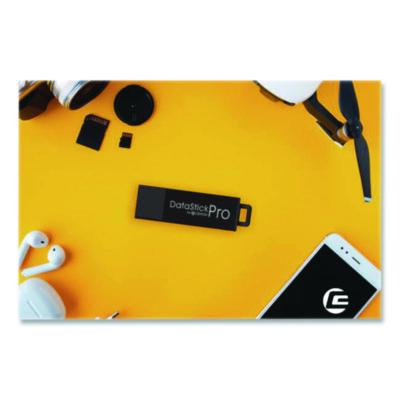 Centon DataStick Pro USB 3.2 Type A Flash Drive, 128 GB, Black (CELS1U3P6128G) CELS1U3P6128G