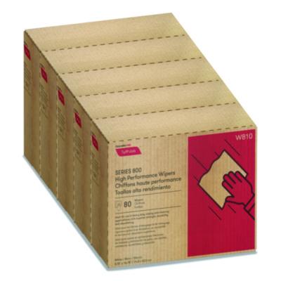 Tuff-Job Spunlace Towels, 1-Ply, 9.75 x 16.75, White, 80 Sheets/Box, 5 Boxes/Carton