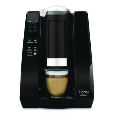 Aroma Brewer, with 134 Assorted Drinks Bundle, Black